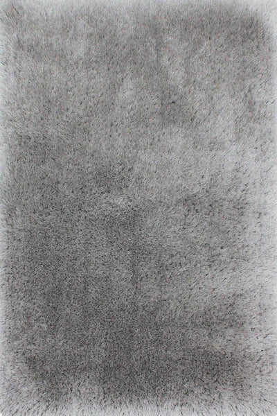 Los Angeles Plain Shaggy Rug - 101 Silver