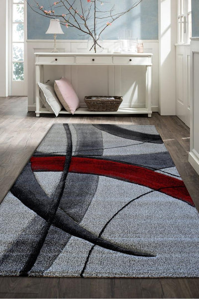 Love Abstract Rug - 107 Red