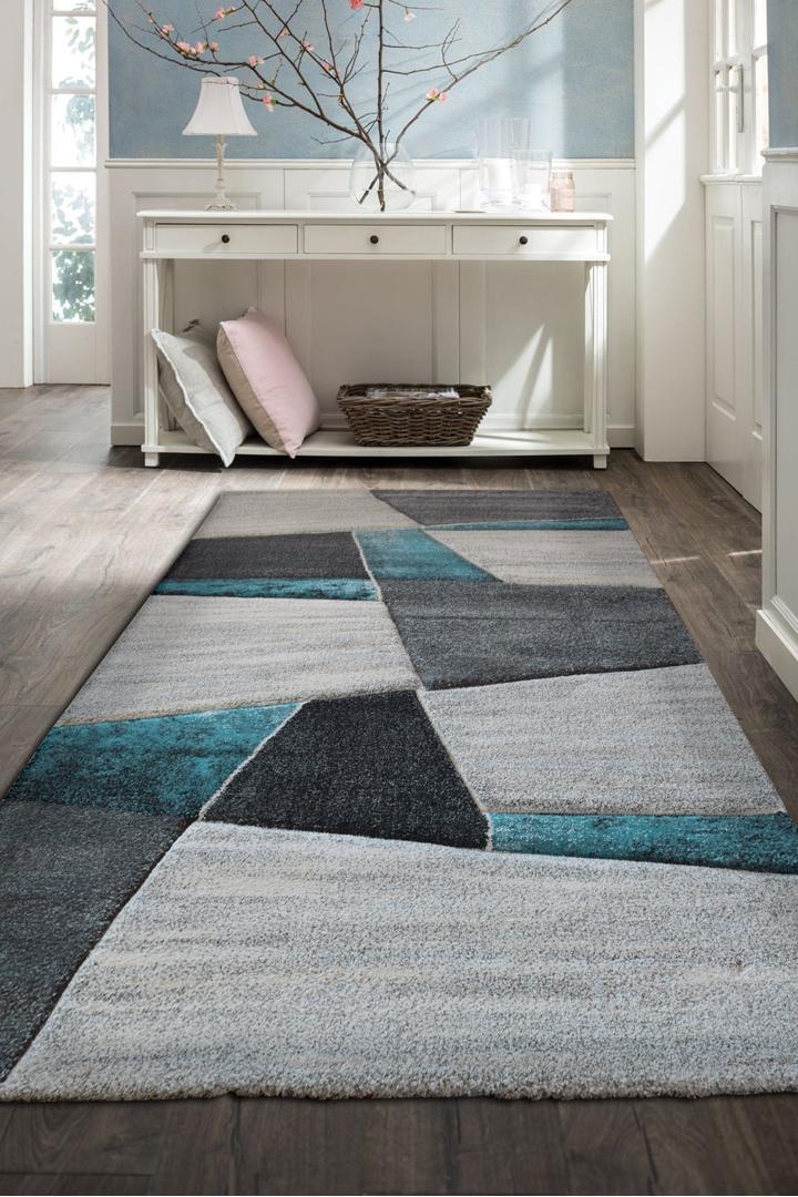 Love Abstract Rug - 109 Blue