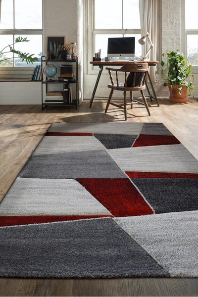 Love Abstract Rug - 113 Red