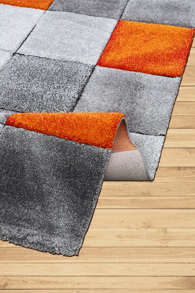 Love Abstract Rug - 123 Orange