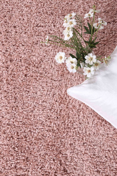 Luxor Shaggy Rug - 107 Pink