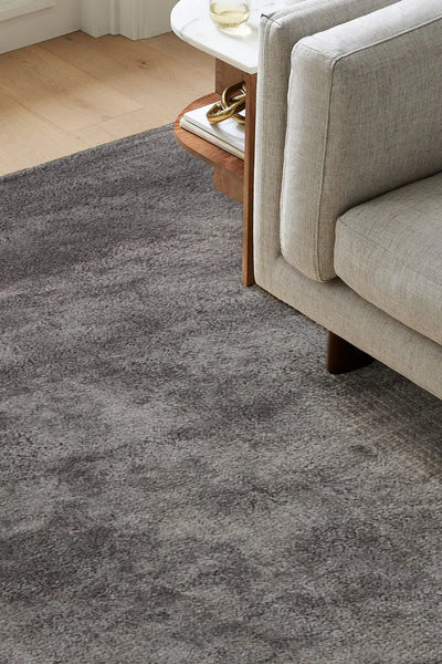 Lucy Microfibre Rug - 103 Charcoal