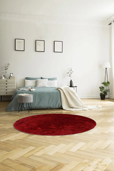 Lucy Microfibre Rug - 109 Red