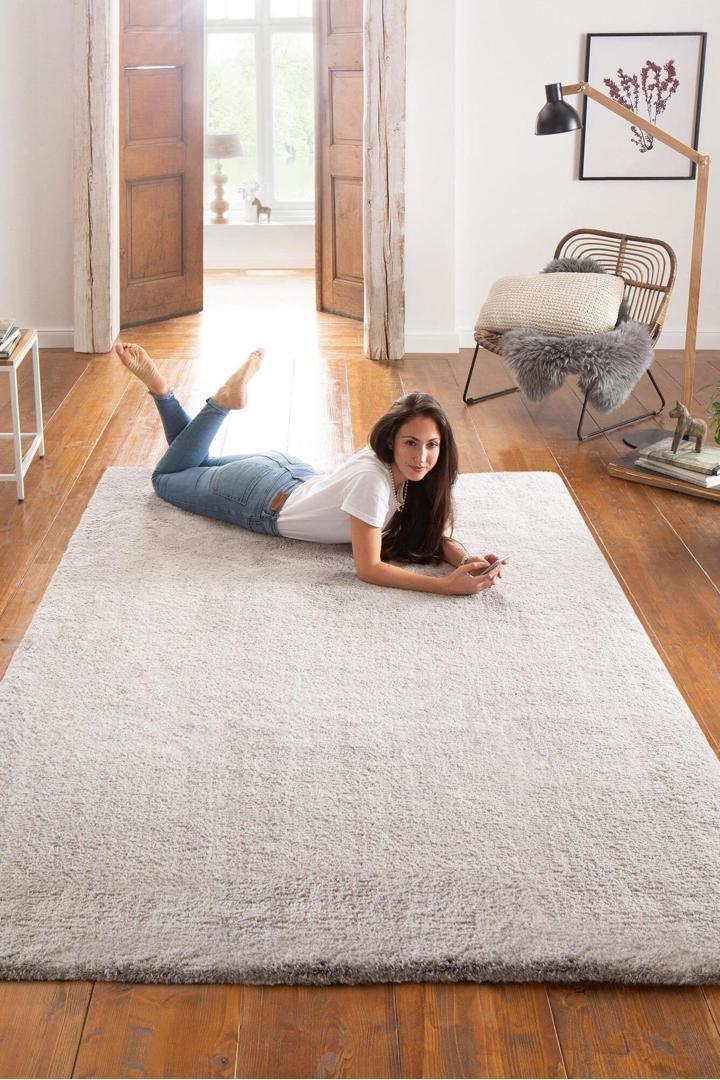 Lucy Microfibre Rug - 101 Grey