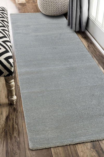 Lush Modern Plain Rug - 102 Grey