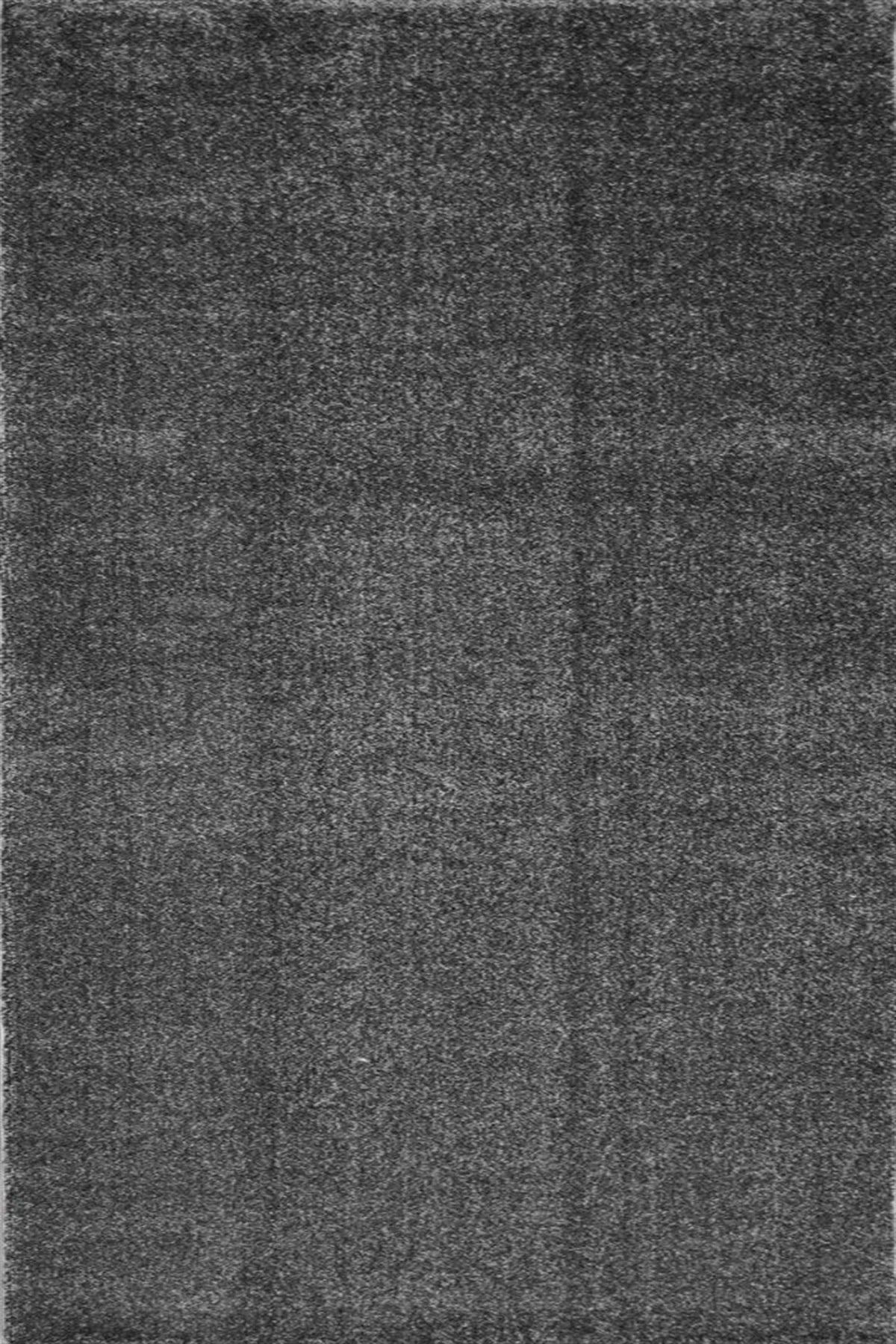 Lush Modern Plain Rug - 101 Black Grey