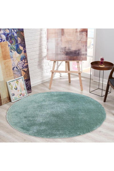 Lusso Plain Shaggy Rug - 101 Duck Egg