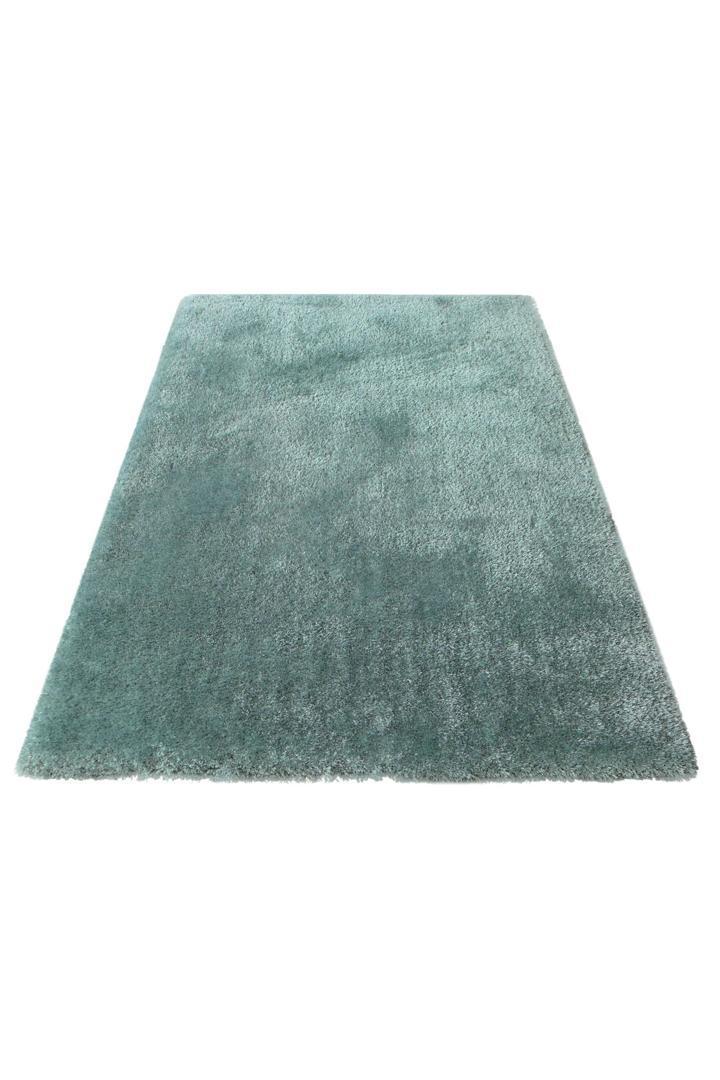 Lusso Plain Shaggy Rug - 101 Duck Egg