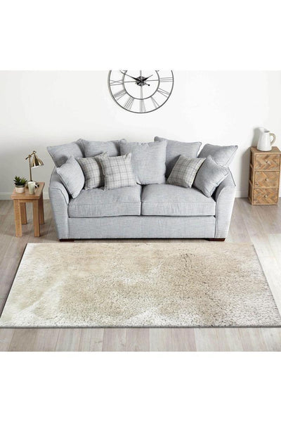 Lusso Plain Shaggy Rug - 103 Ivory