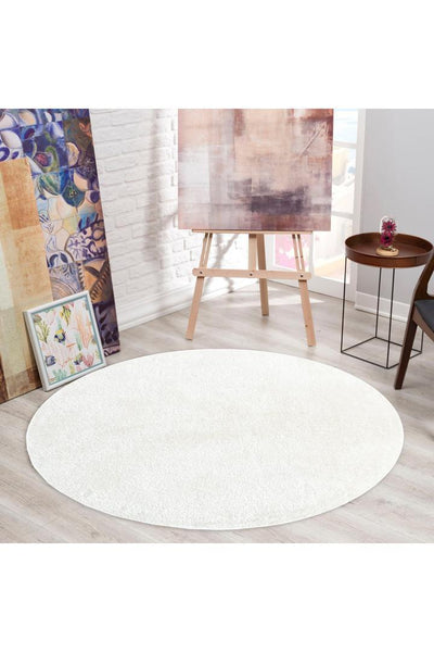 Lusso Plain Shaggy Rug - 103 Ivory