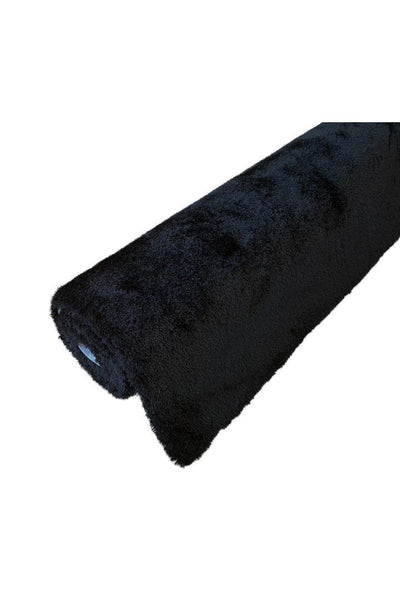 Lusso Plain Shaggy Rug - 105 Black