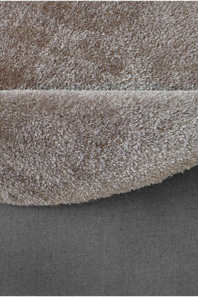 Lusso Plain Shaggy Rug - 107 Mink