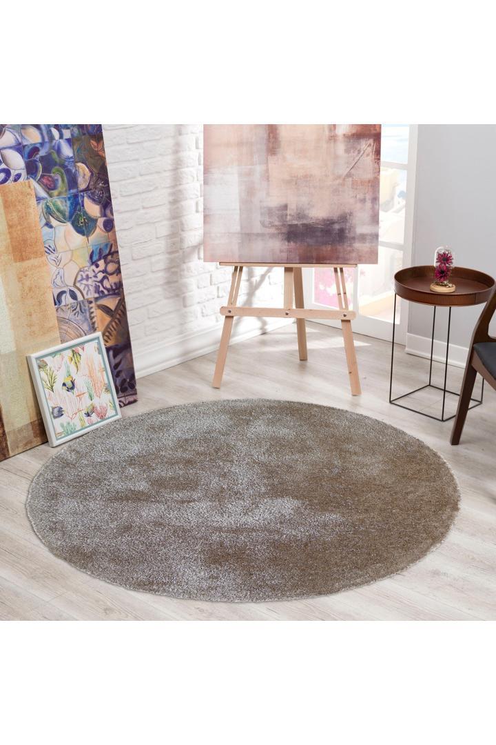 Lusso Plain Shaggy Rug - 107 Mink