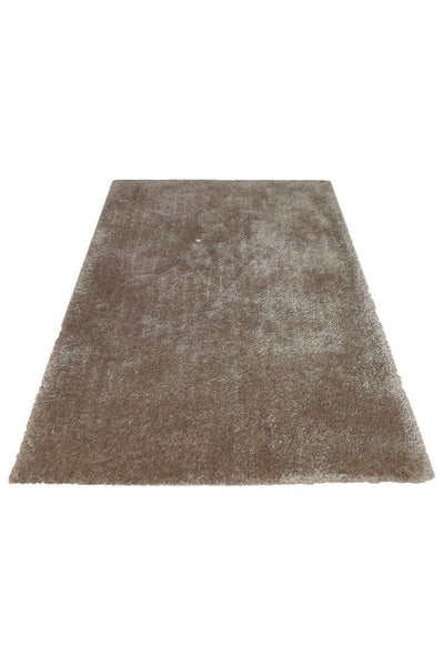 Lusso Plain Shaggy Rug - 107 Mink