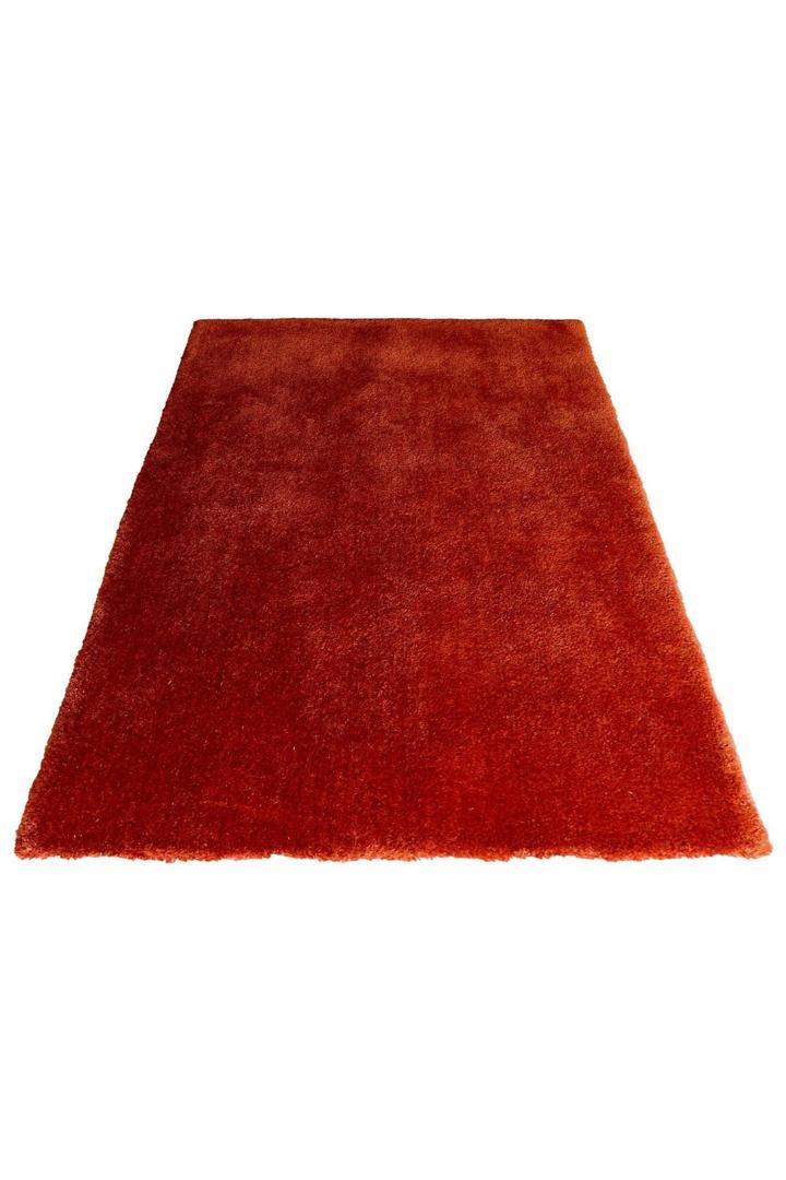 Lusso Plain Shaggy Rug - 111 Orange