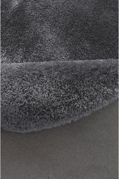 Lusso Plain Shaggy Rug - 117 Steel