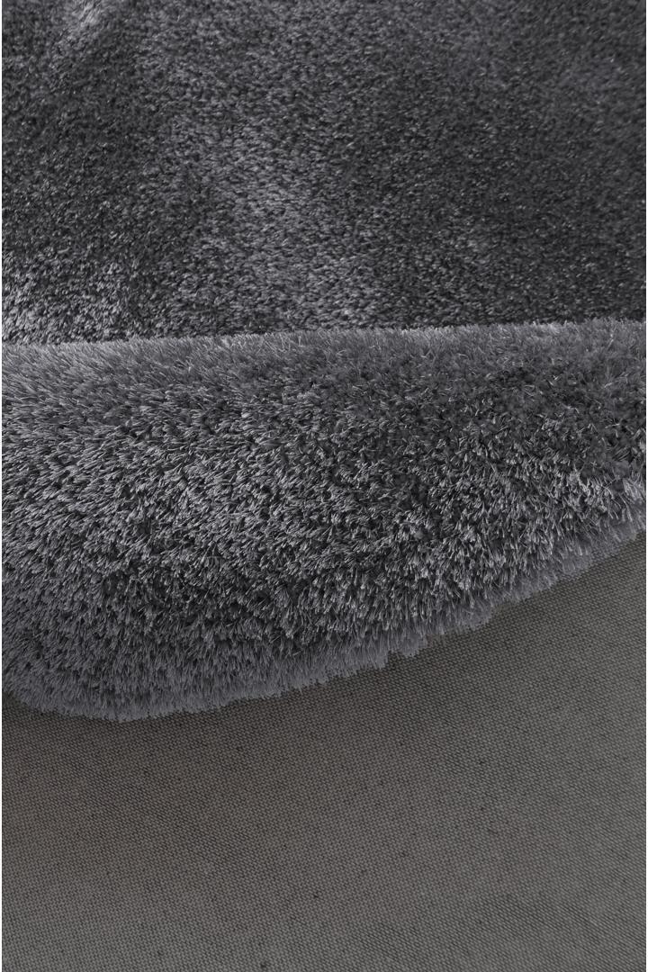 Lusso Plain Shaggy Rug - 117 Steel