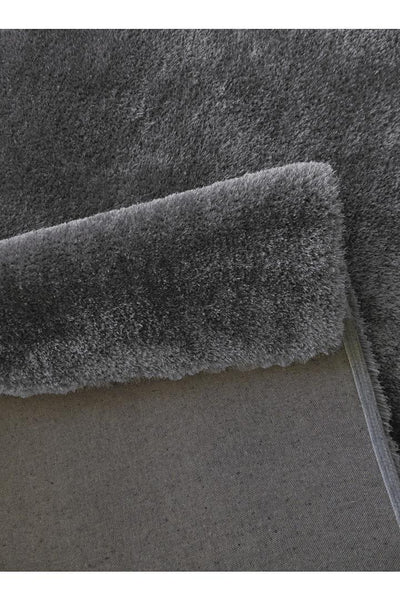 Lusso Plain Shaggy Rug - 117 Steel