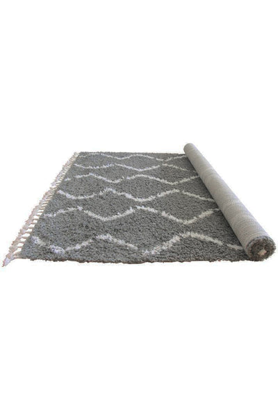 Luxor Shaggy Rug - 102 Grey