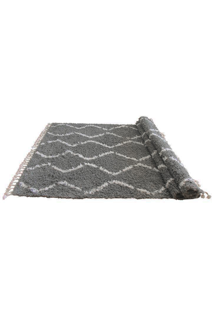 Luxor Shaggy Rug - 102 Grey