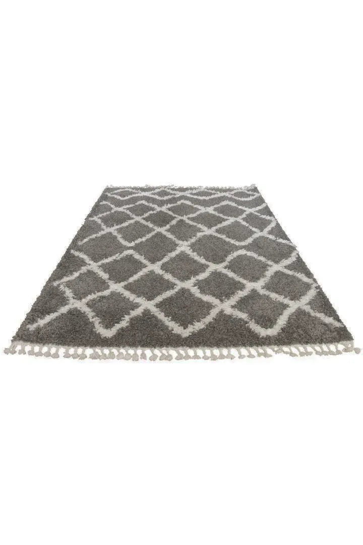 Luxor Shaggy Rug - 101 Grey