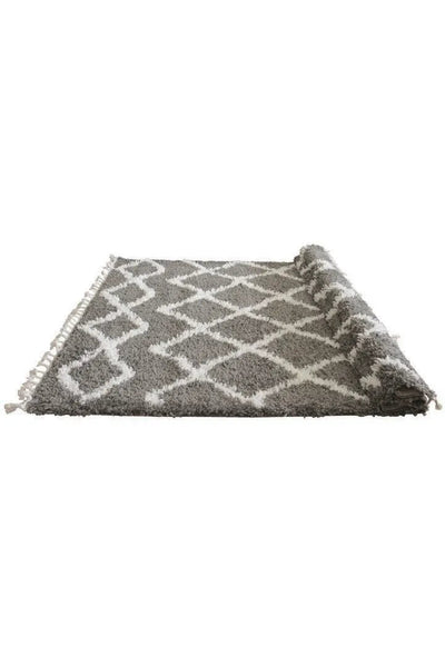 Luxor Shaggy Rug - 101 Grey