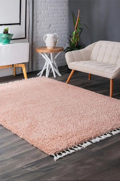 Luxor Shaggy Rug - 112 Pink