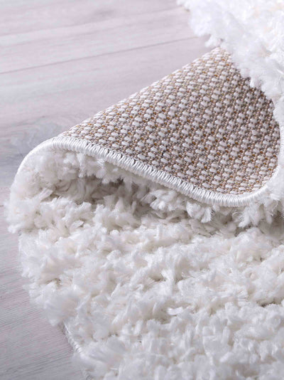 Luxor Shaggy Rug - 110 White