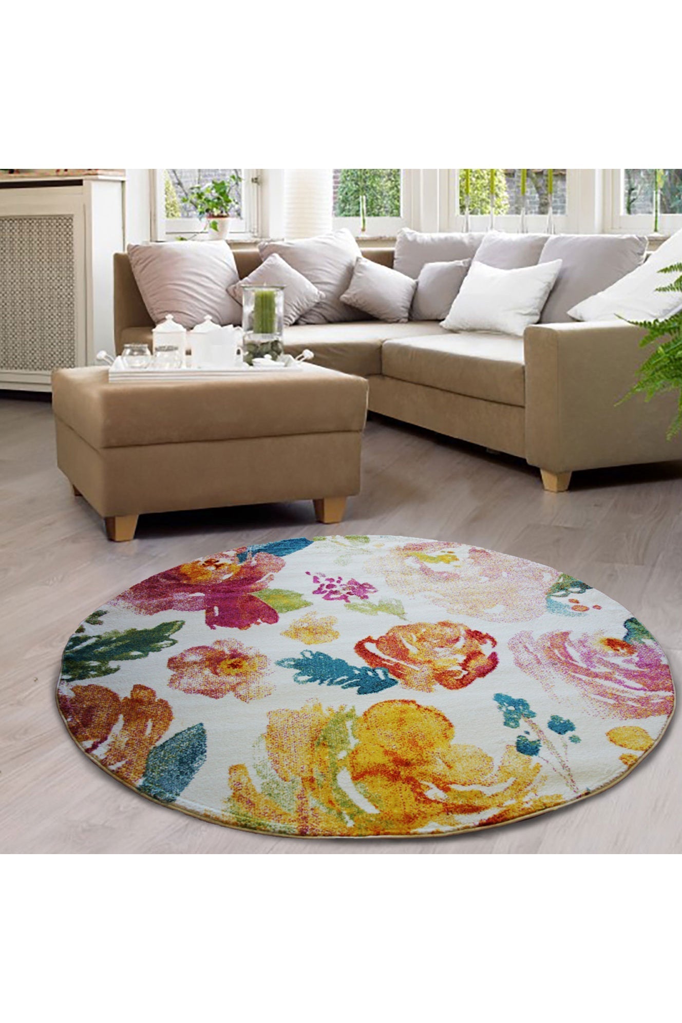Esatto Floral rug - 109 Multicolours