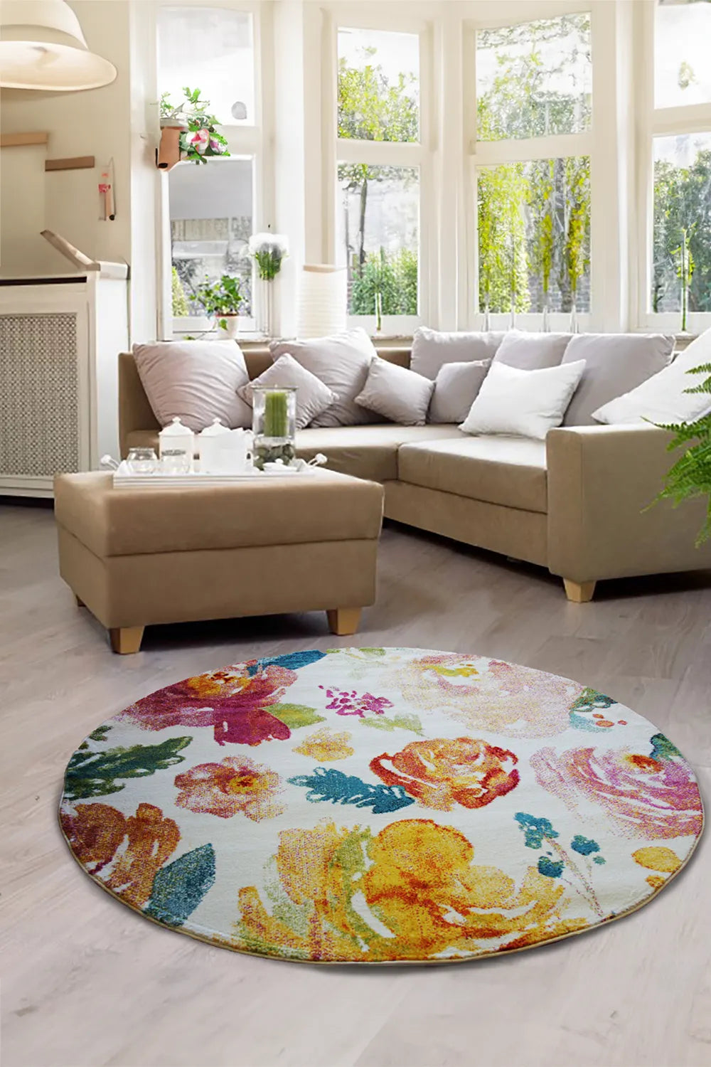 Esatto Abstract Brush strokes Rug - 110 Multicolours