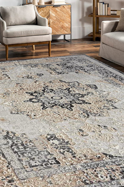 Soft Distressed Rug - 101 Grey