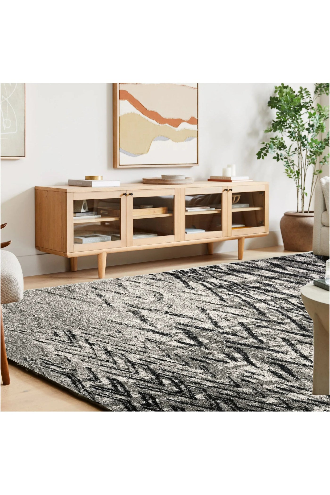 Brooklyn Plain Rug - 115 Silver