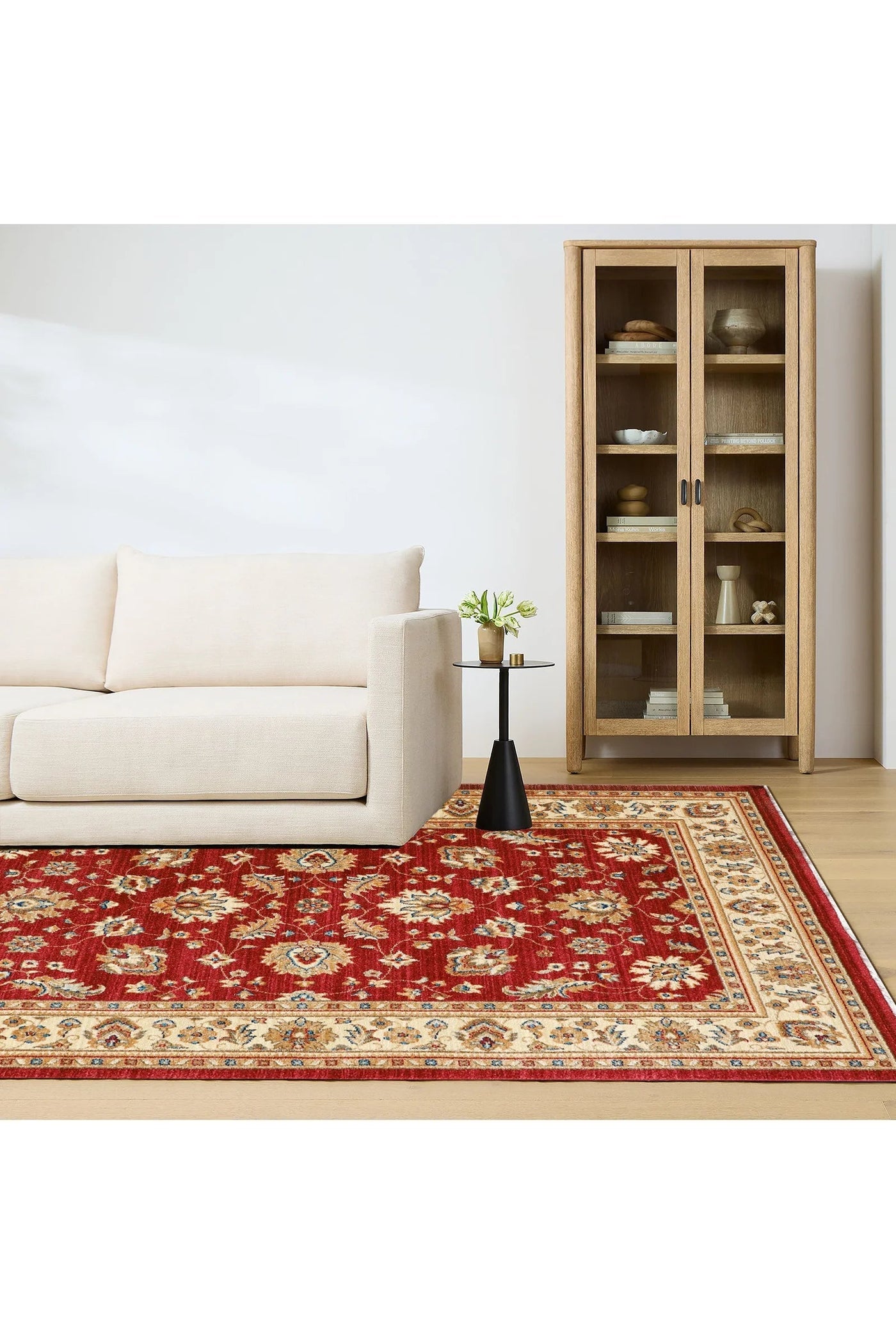 Marakesh Traditional Rug 1259 Red Ivory