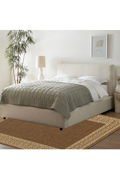 Sisalo Border Flatweave Rug - 179 - Natural