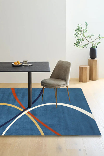 Gino Abstract Rug - 102 Blue