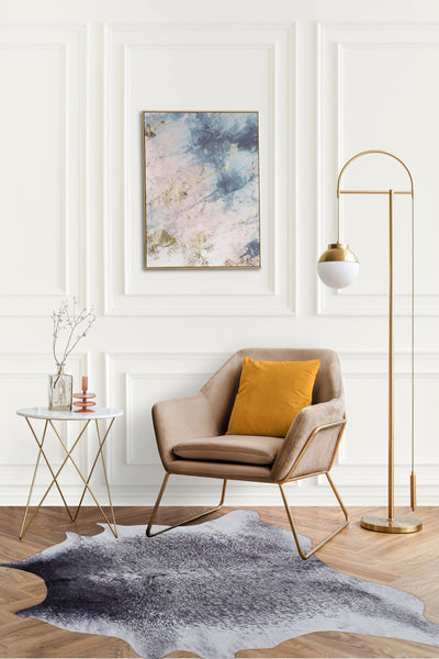 Faux Cowhide  - 216-Silver