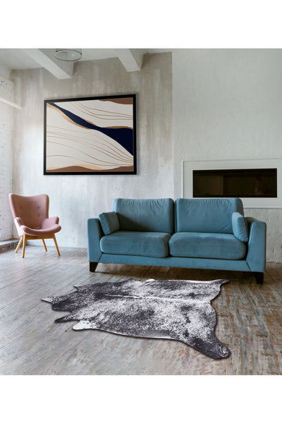 Faux Cowhide  - 165-Charcoal