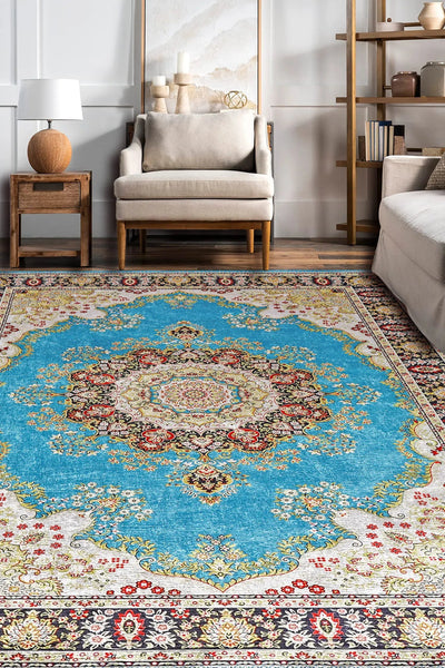 Star Traditional Rug - 109 Blue