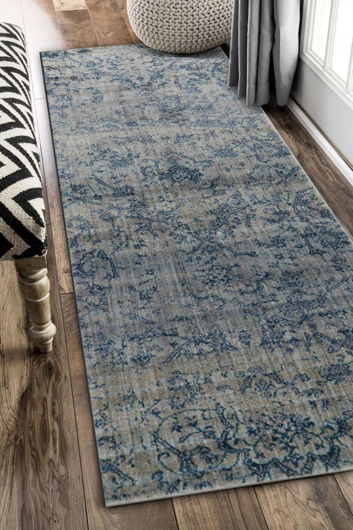 Madelaine Contemporary Abstract Rug - 105 Blue