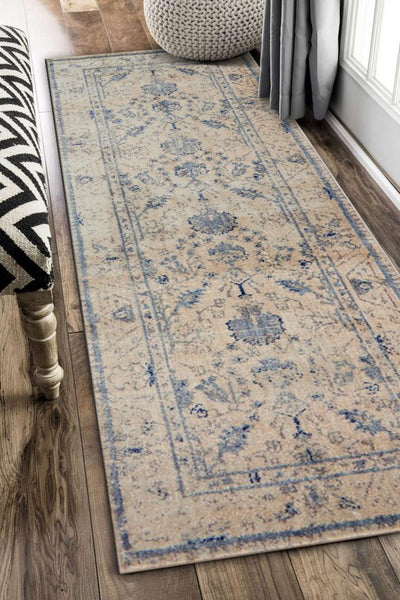 Madelaine Contemporary Abstract Rug - 118 Blue