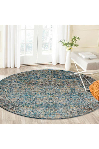 Madelaine Contemporary Abstract Rug - 120 Blue