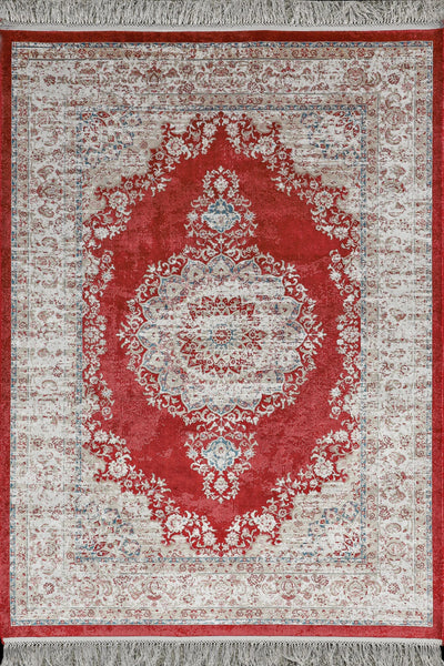 Majesty Silk Traditional Rug - 102 Red