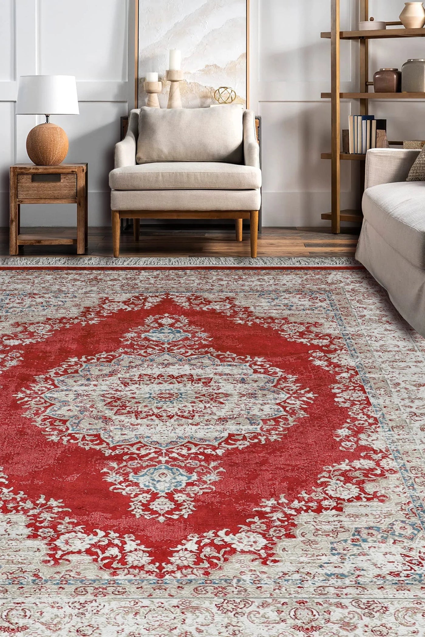 Majesty Silk Traditional Rug - 102 Red