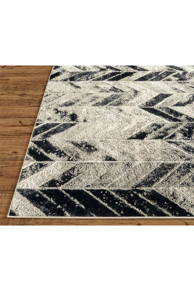 Metallic Abstract Rug - 102 Black