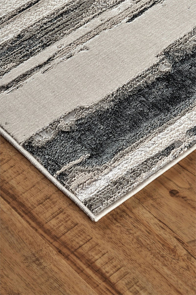 Metallic Abstract Rug - 103 Grey