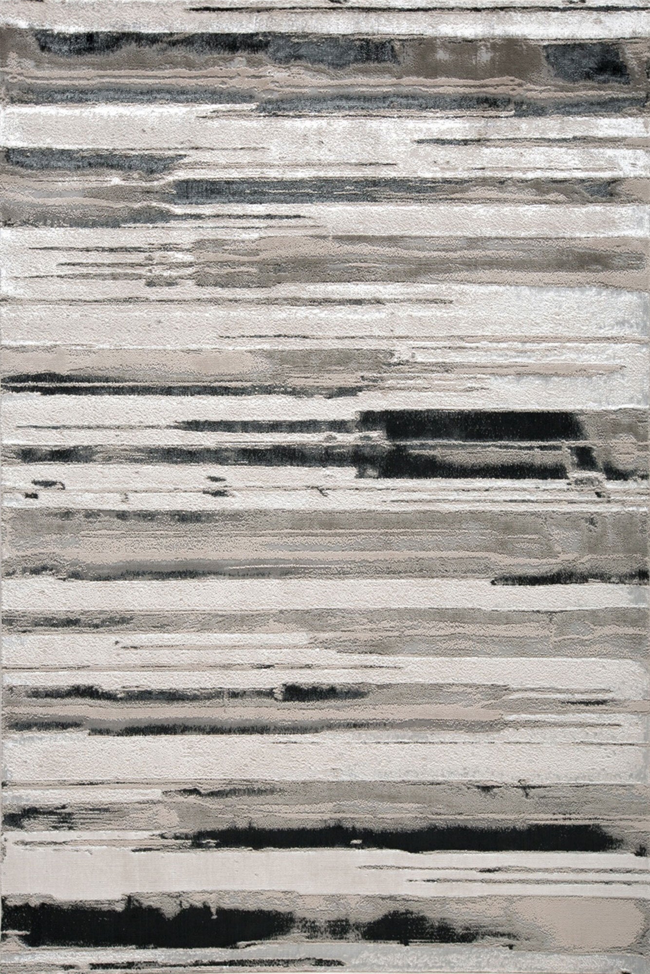 Metallic Abstract Rug - 103 Grey