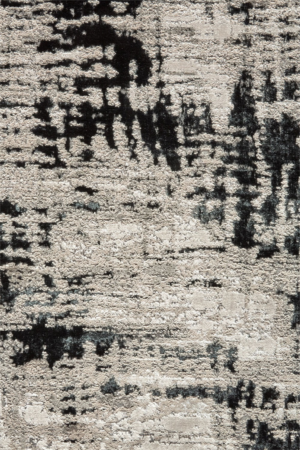 Metallic Abstract Rug - 101 Black