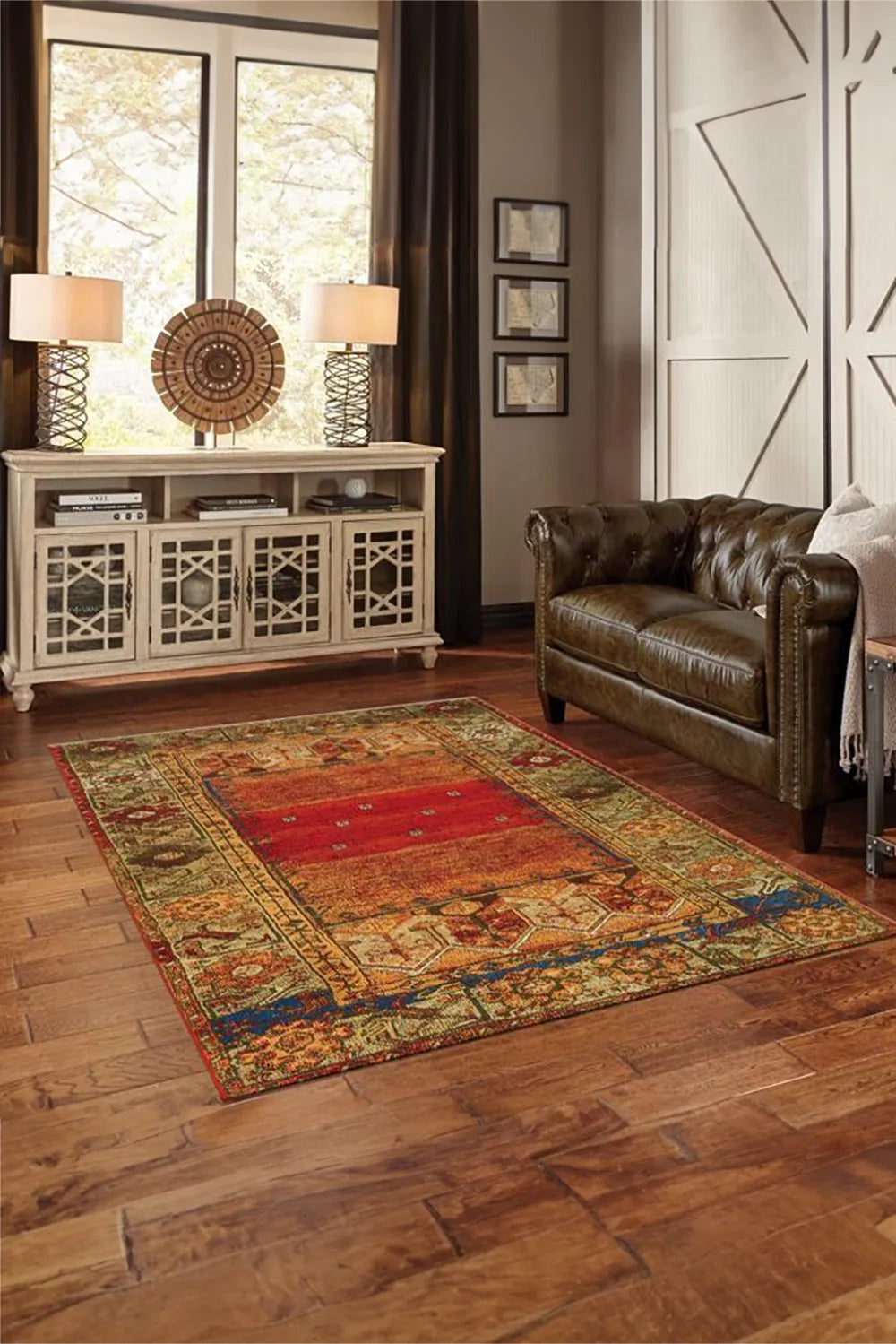 Mexican Rug Border Mexico Traditional Border Rugs 739-X| Buy Rugs Online | Cyrus Rugs