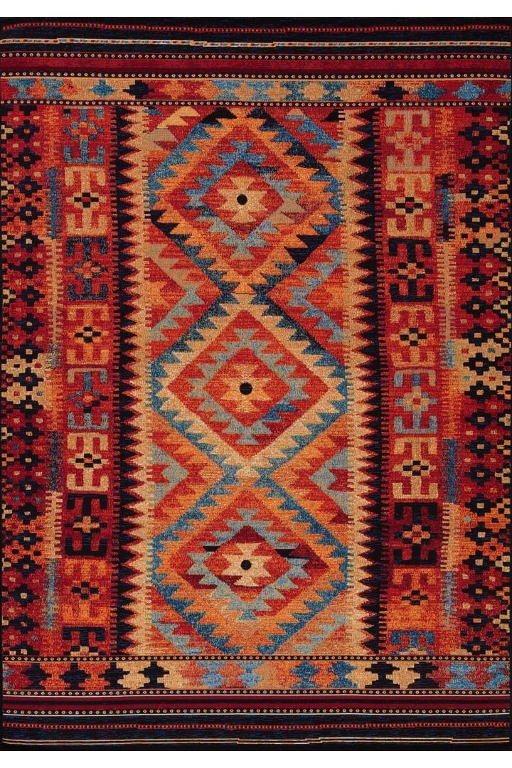 Mexico Geometric Rug - 106 Rust